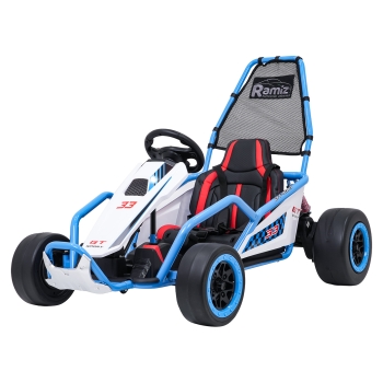 Gokart na akumulator dla dzieci TORNADO z Funkcją Driftu Niebieski DM-108